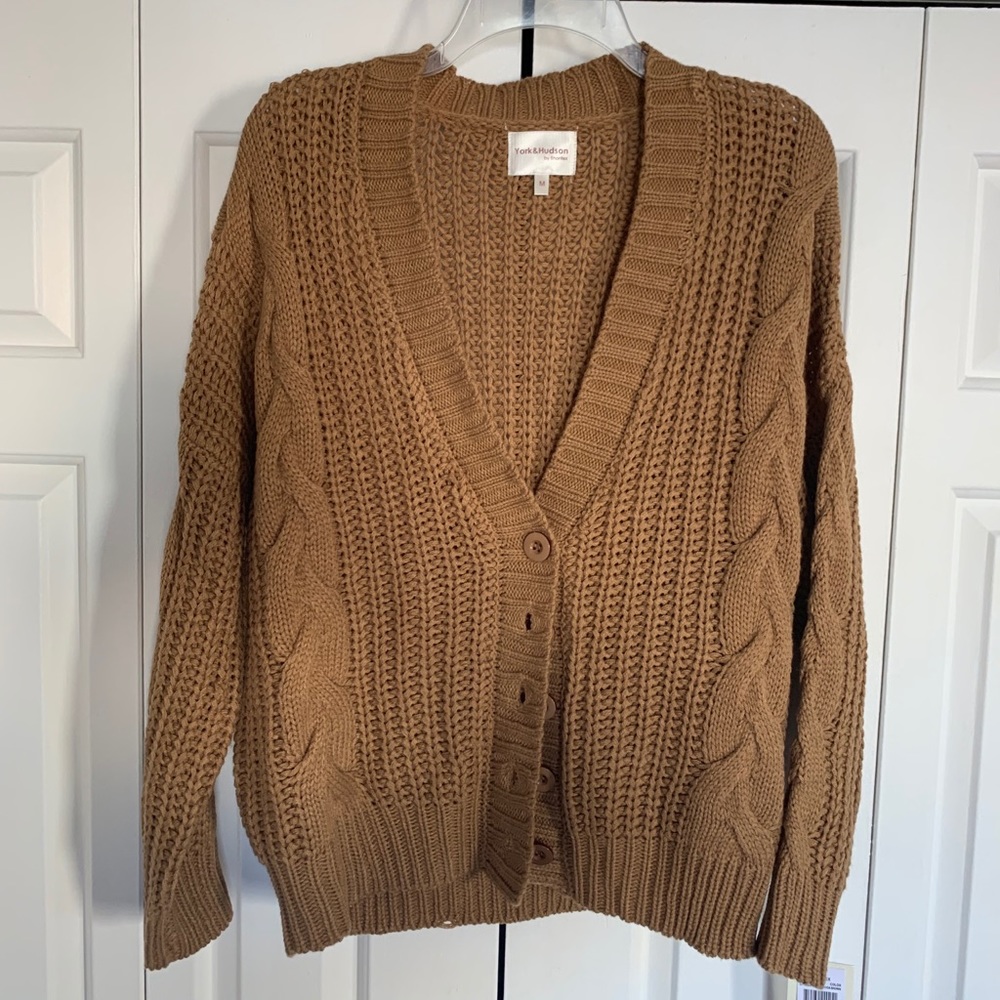 York and Hudson by Shantex Textured Cardigan